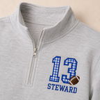 Player Number & Sport Appliqué Quarter-Zip