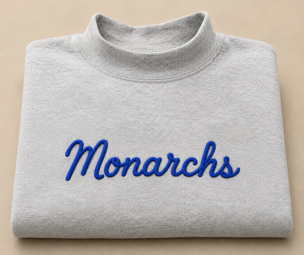 Marysville Monarchs 3D Puff Mockneck