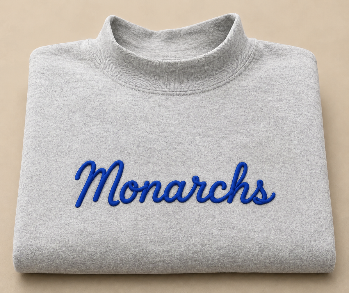 Marysville Monarchs 3D Puff Mockneck