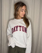 Dayton Polka-Dot Appliqué Mock-Neck