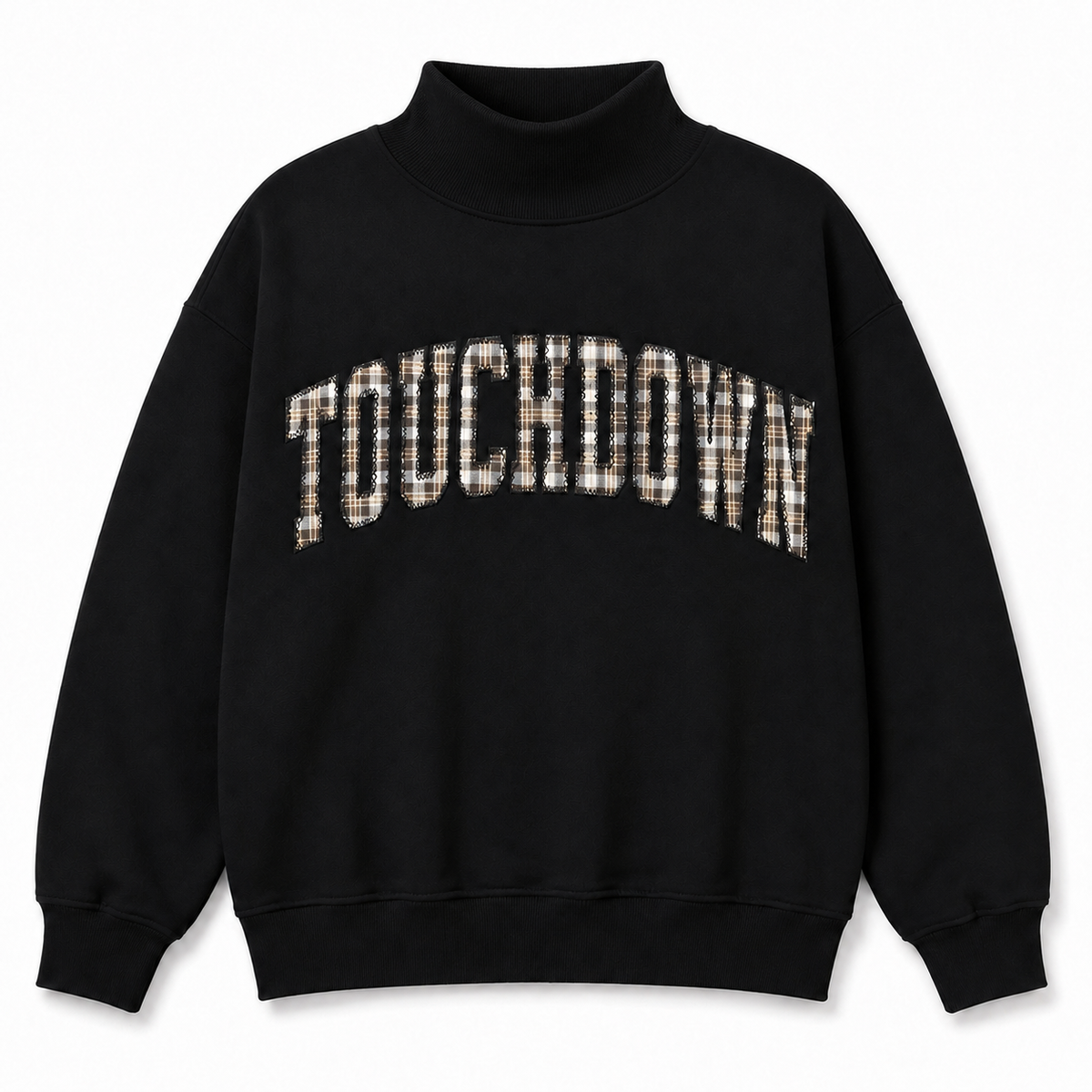 Touchdown Plaid Mockneck