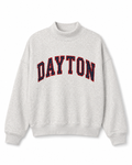 Dayton Polka-Dot Appliqué Mock-Neck