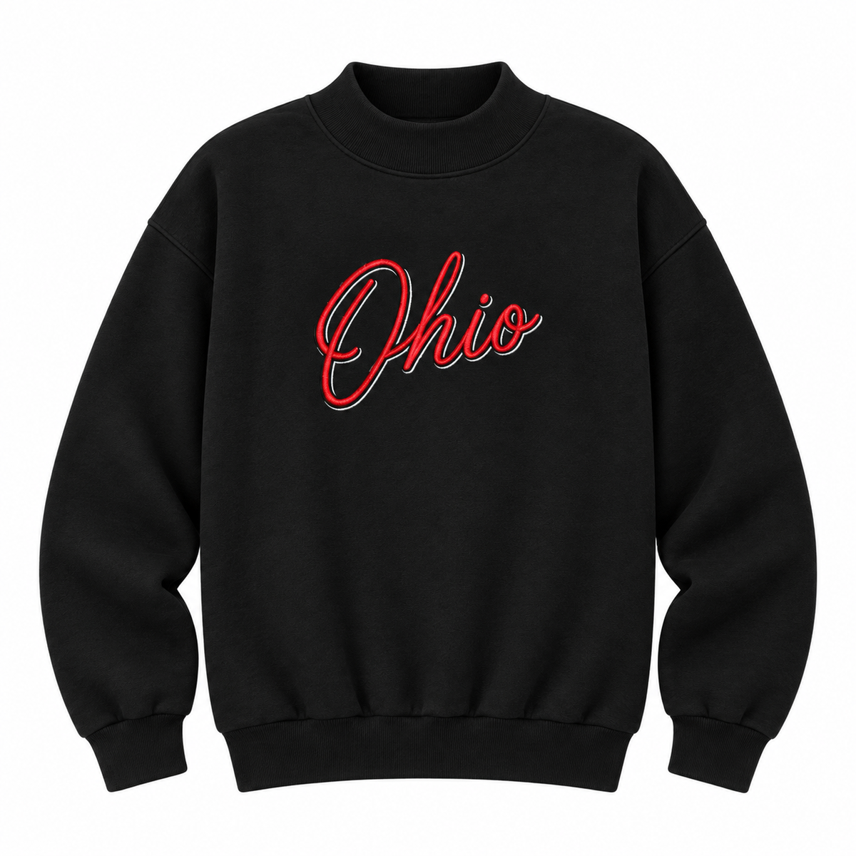 Script Ohio Black Mockneck
